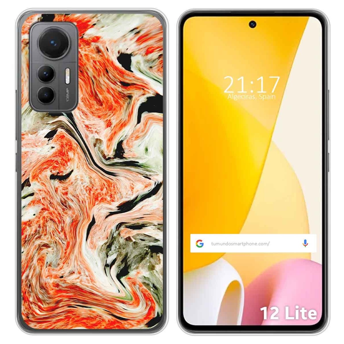 Funda Silicona para Xiaomi 12 Lite 5G diseño Mármol 12 Dibujos