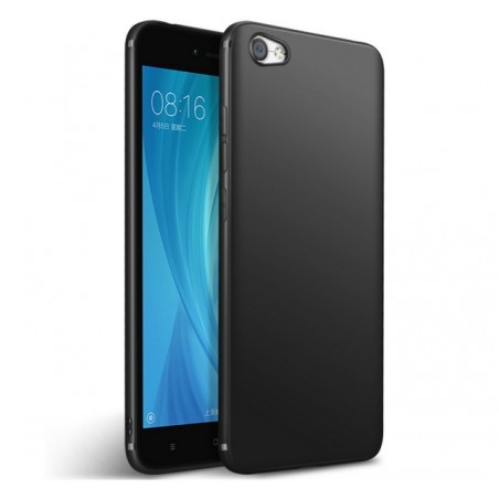 Funda Gel Tpu Tipo Mate Negra para Xiaomi Redmi Note 5A