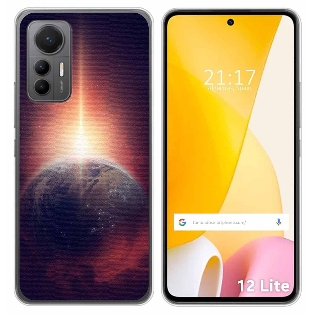 Funda Silicona para Xiaomi 12 Lite 5G diseño Tierra Dibujos