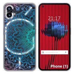 Funda Silicona Transparente para Nothing Phone 1 diseño Mandala Dibujos