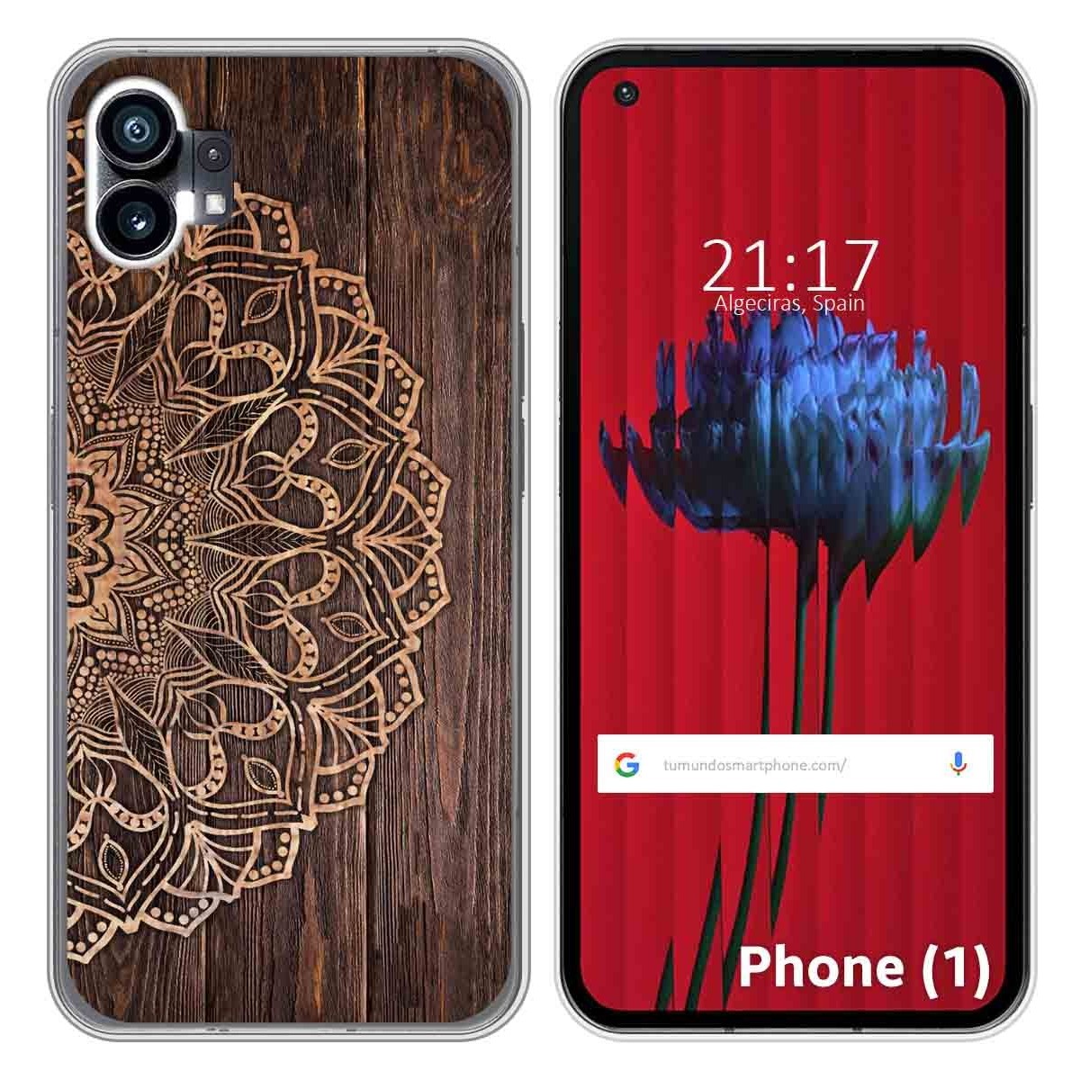 Funda Silicona para Nothing Phone 1 diseño Madera 06 Dibujos