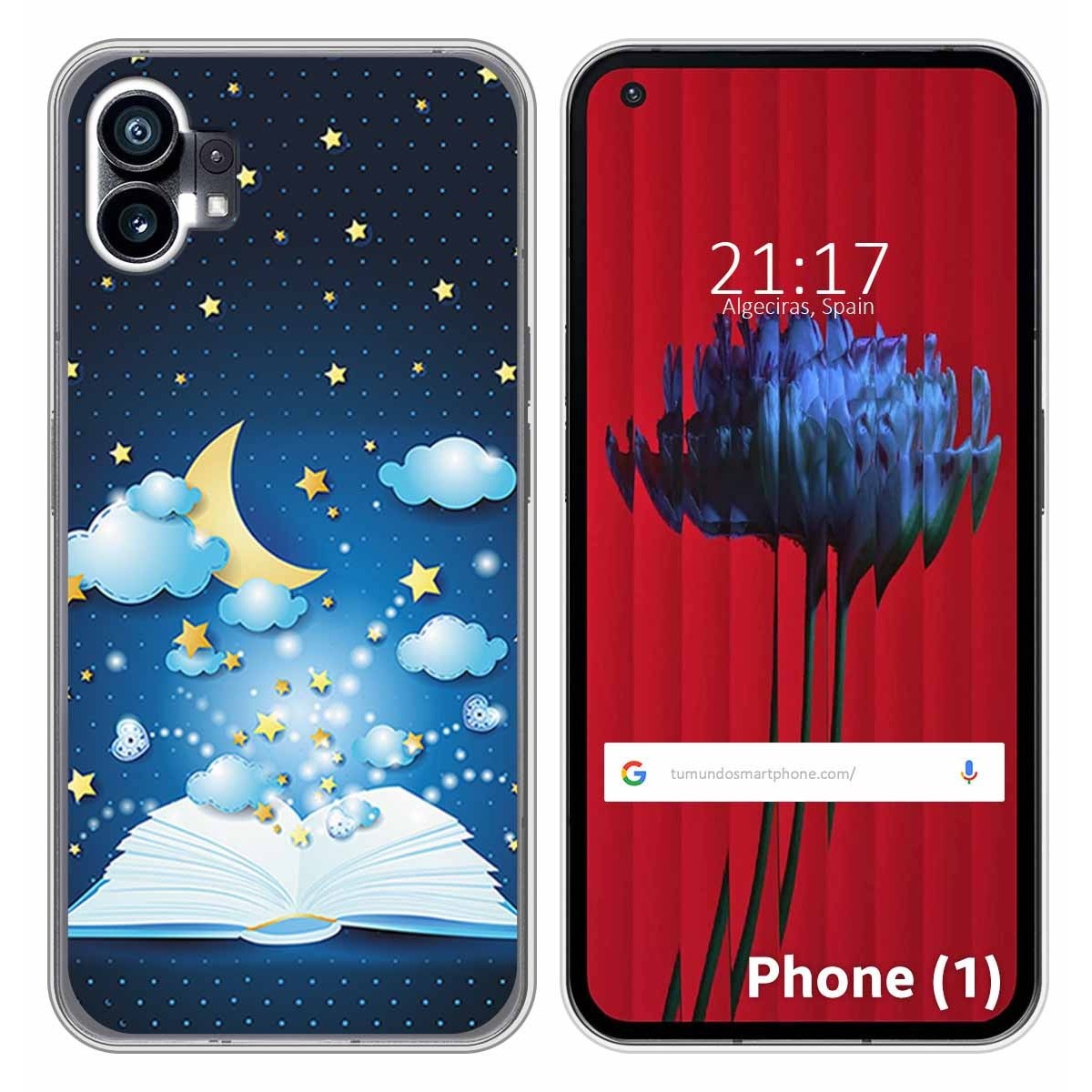 Funda Silicona para Nothing Phone 1 diseño Libro Cuentos Dibujos