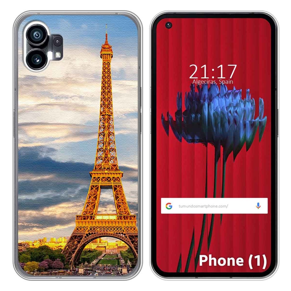 Funda Silicona para Nothing Phone 1 diseño Paris Dibujos