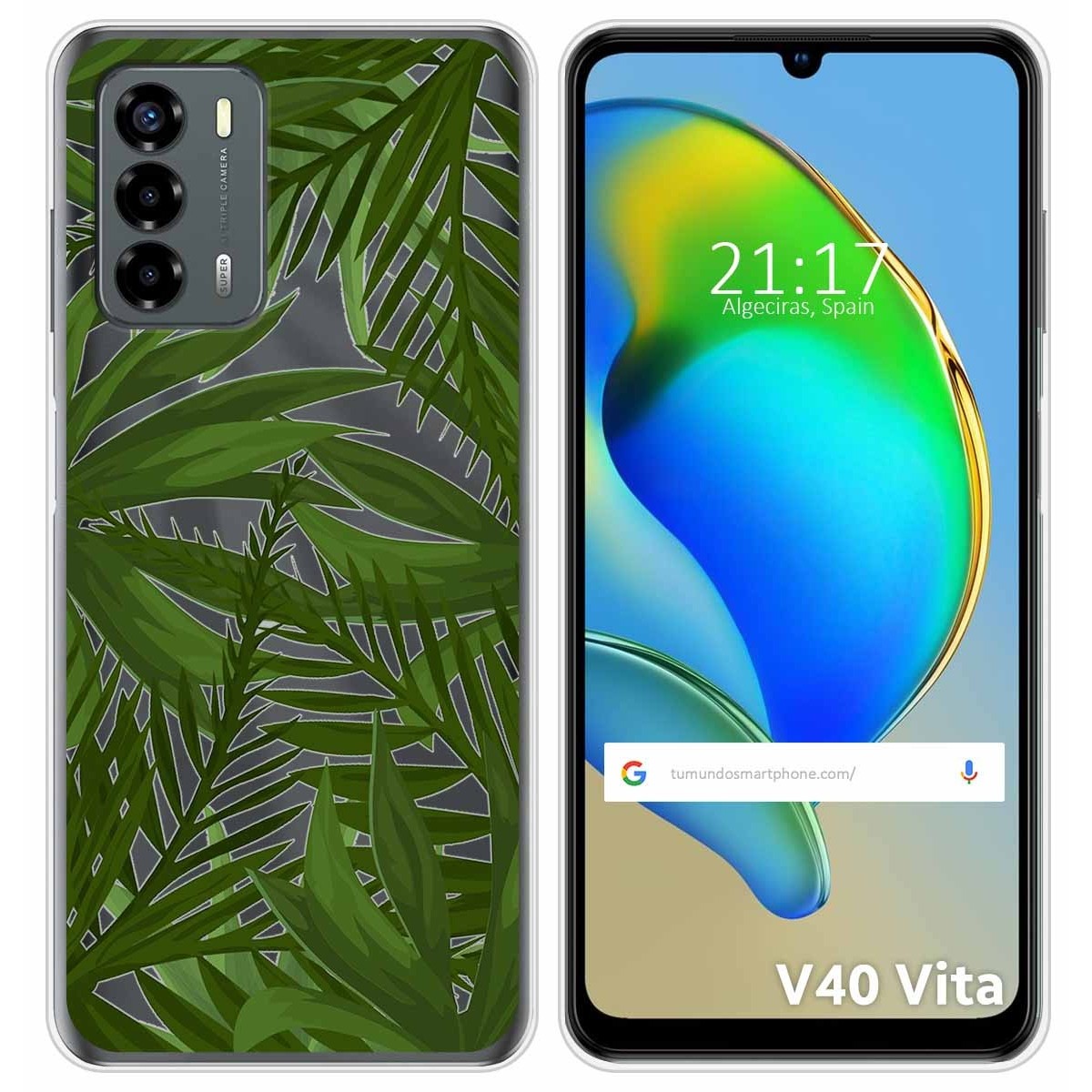 Funda Silicona Transparente para ZTE Blade V40 Vita diseño Jungla Dibujos
