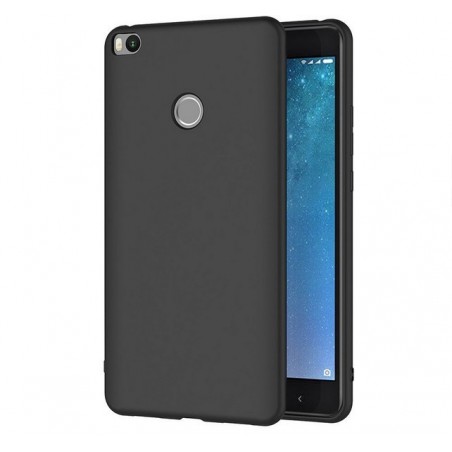 Funda Gel Tpu Tipo Mate Negra para Xiaomi Mi Max 2