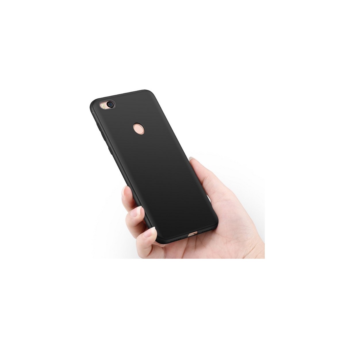 Funda Gel Tpu Tipo Mate Negra para Xiaomi Mi Max 2
