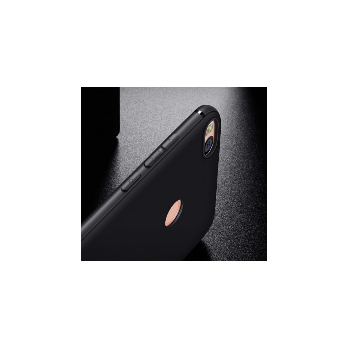 Funda Gel Tpu Tipo Mate Negra para Xiaomi Mi Max 2