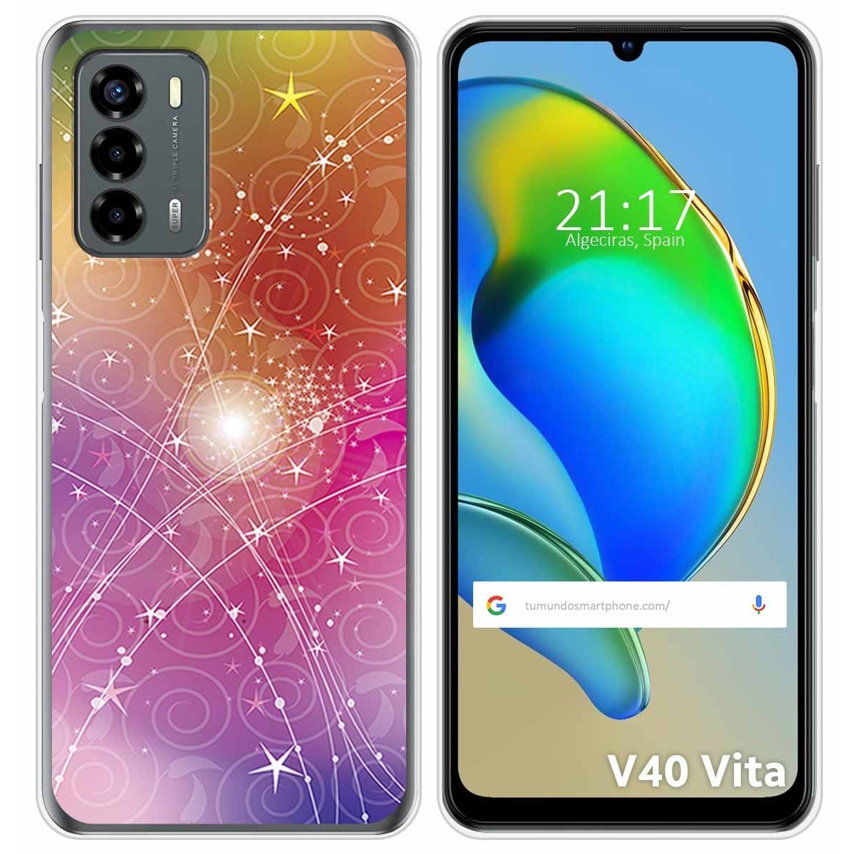 Funda Silicona para ZTE Blade V40 Vita diseño Abstracto Dibujos
