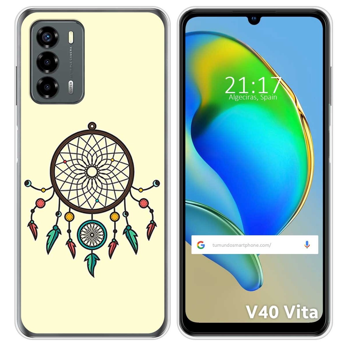Funda Silicona para ZTE Blade V40 Vita diseño Atrapasueños Dibujos