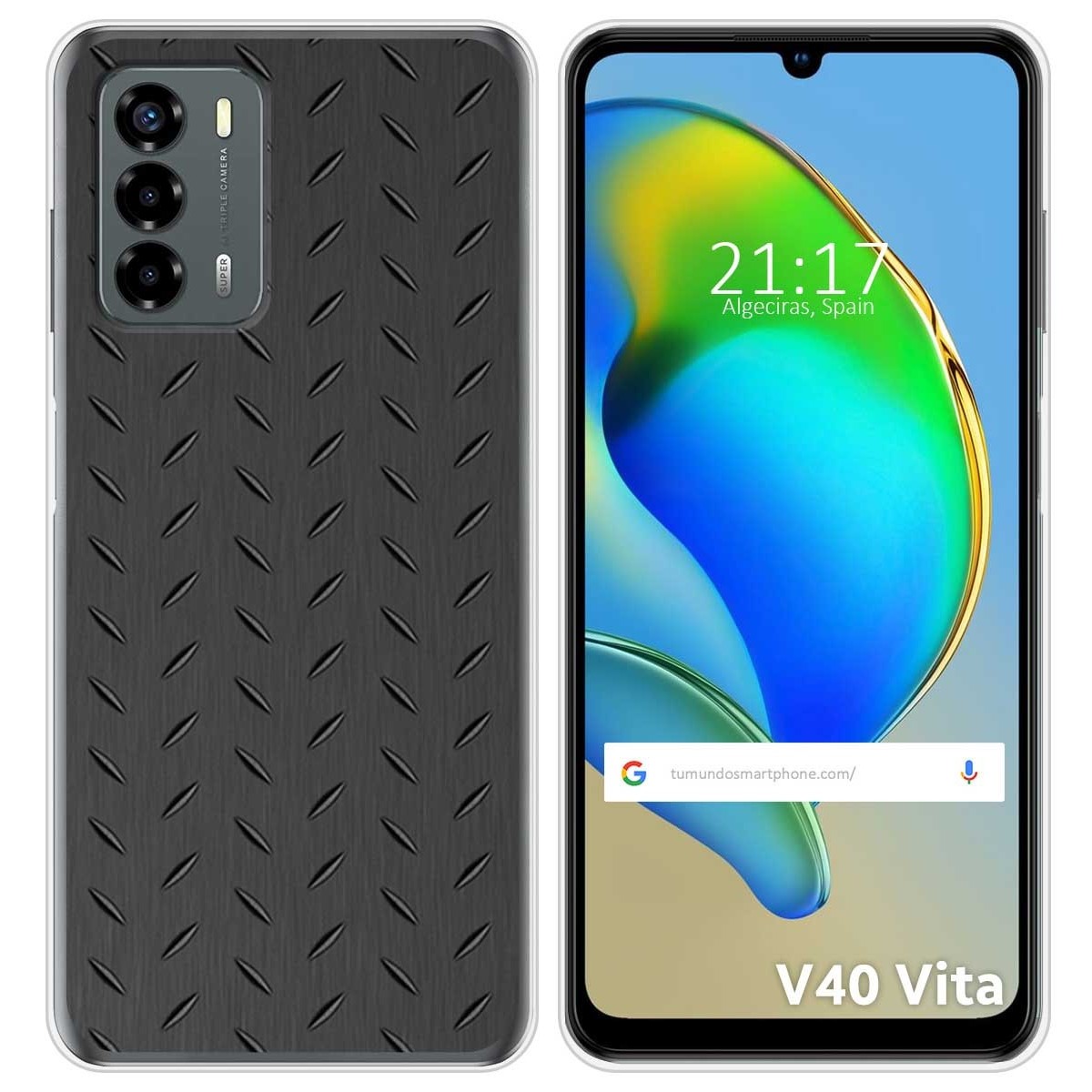 Funda Silicona para ZTE Blade V40 Vita diseño Metal Dibujos
