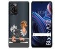 Funda Silicona Transparente para ZTE Blade A72 diseño Avestruz Dibujos