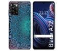 Funda Silicona Transparente para ZTE Blade A72 diseño Mandala Dibujos
