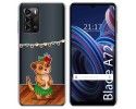 Funda Silicona Transparente para ZTE Blade A72 diseño Suricata Dibujos