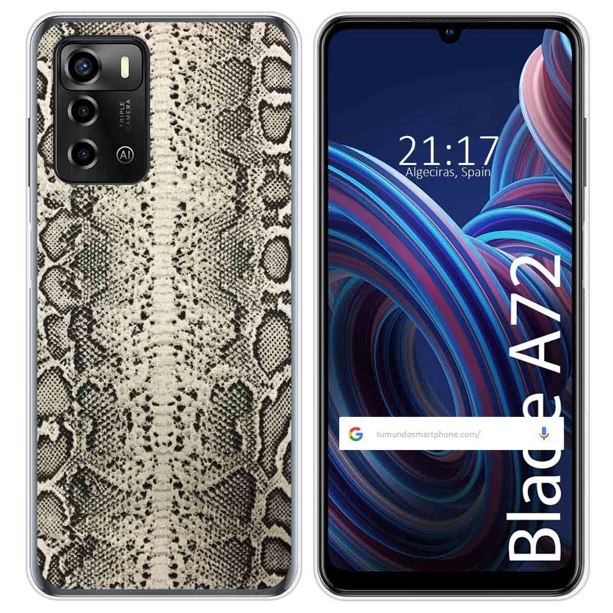 Funda Silicona para ZTE Blade A72 diseño Animal 01 Dibujos