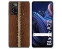Funda Silicona para ZTE Blade A72 diseño Cuero 01 Dibujos