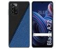 Funda Silicona para ZTE Blade A72 diseño Cuero 02 Dibujos