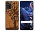Funda Silicona para ZTE Blade A72 diseño Cuero 03 Dibujos