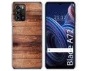 Funda Silicona para ZTE Blade A72 diseño Madera 02 Dibujos