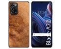 Funda Silicona para ZTE Blade A72 diseño Madera 04 Dibujos