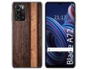 Funda Silicona para ZTE Blade A72 diseño Madera 05 Dibujos