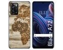 Funda Silicona para ZTE Blade A72 diseño Madera 07 Dibujos