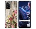 Funda Silicona para ZTE Blade A72 diseño Madera 08 Dibujos