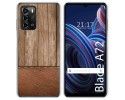 Funda Silicona para ZTE Blade A72 diseño Madera 09 Dibujos