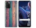 Funda Silicona para ZTE Blade A72 diseño Madera 10 Dibujos