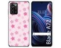 Funda Silicona para ZTE Blade A72 diseño Flores Dibujos