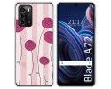 Funda Silicona para ZTE Blade A72 diseño Flores Vintage Dibujos