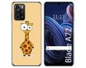 Funda Silicona para ZTE Blade A72 diseño Jirafa Dibujos