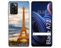 Funda Silicona para ZTE Blade A72 diseño Paris Dibujos