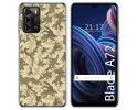 Funda Silicona para ZTE Blade A72 diseño Sand Camuflaje Dibujos