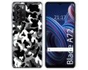 Funda Silicona para ZTE Blade A72 diseño Snow Camuflaje Dibujos