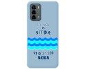 Funda Silicona Líquida Azul para ZTE Blade V40 Vita diseño Agua Dibujos