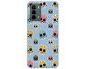 Funda Silicona Líquida Azul para ZTE Blade V40 Vita diseño Catrina Dibujos