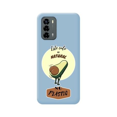 Funda Silicona Líquida Azul para ZTE Blade V40 Vita diseño Culo Natural Dibujos