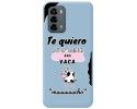 Funda Silicona Líquida Azul para ZTE Blade V40 Vita diseño Vaca Dibujos