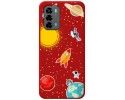 Funda Silicona Líquida Roja para ZTE Blade V40 Vita diseño Espacio Dibujos
