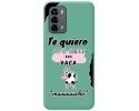 Funda Silicona Líquida Verde para ZTE Blade V40 Vita diseño Vaca Dibujos