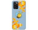 Funda Silicona Líquida Azul para ZTE Blade A72 diseño Abeja Dibujos