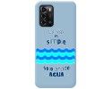 Funda Silicona Líquida Azul para ZTE Blade A72 diseño Agua Dibujos