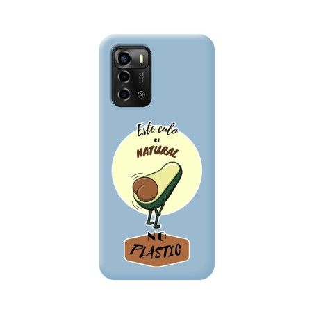 Funda Silicona Líquida Azul para ZTE Blade A72 diseño Culo Natural Dibujos
