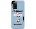 Funda Silicona Líquida Azul para ZTE Blade A72 diseño Vaca Dibujos