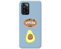 Funda Silicona Líquida Azul para ZTE Blade A72 diseño Vegan Life Dibujos