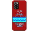 Funda Silicona Líquida Roja para ZTE Blade A72 diseño Agua Dibujos