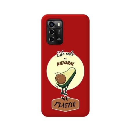 Funda Silicona Líquida Roja para ZTE Blade A72 diseño Culo Natural Dibujos