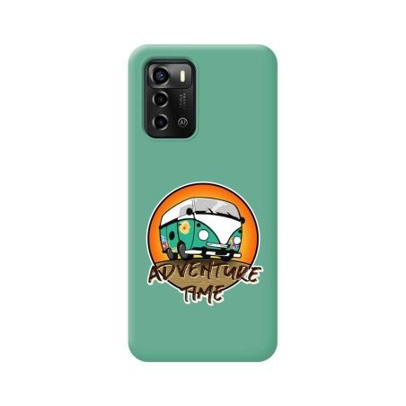 Funda Silicona Líquida Verde para ZTE Blade A72 diseño Adventure Time Dibujos