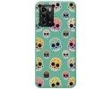 Funda Silicona Líquida Verde para ZTE Blade A72 diseño Catrina Dibujos