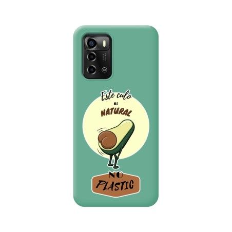 Funda Silicona Líquida Verde para ZTE Blade A72 diseño Culo Natural Dibujos